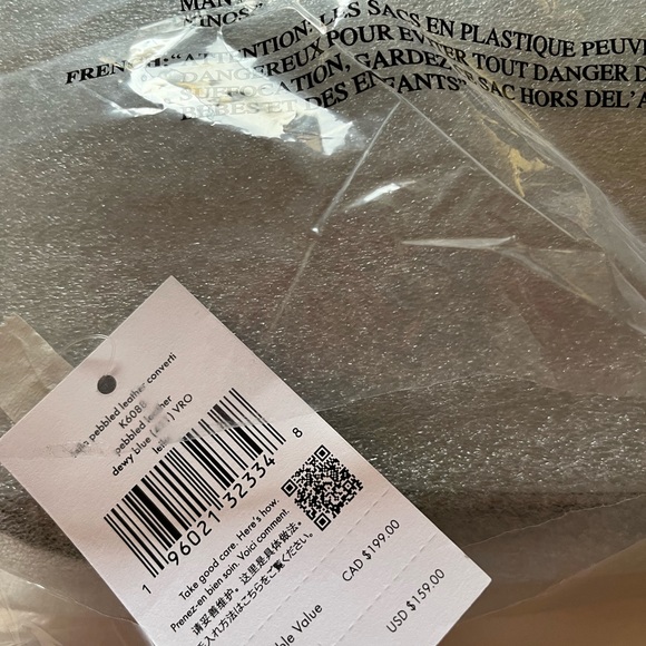 Kate Spade Crossbody Leila Pebbled Leather Baby Blue (Dewy) Handbag NWT - Picture 6 of 9